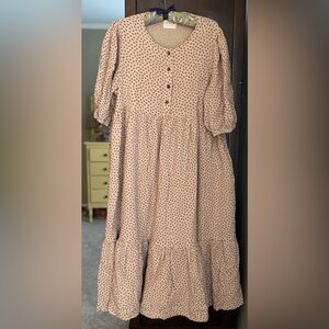 OffOn Clothing Floral Double Gauze Dress